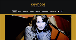 Desktop Screenshot of keynoteartistmanagement.com